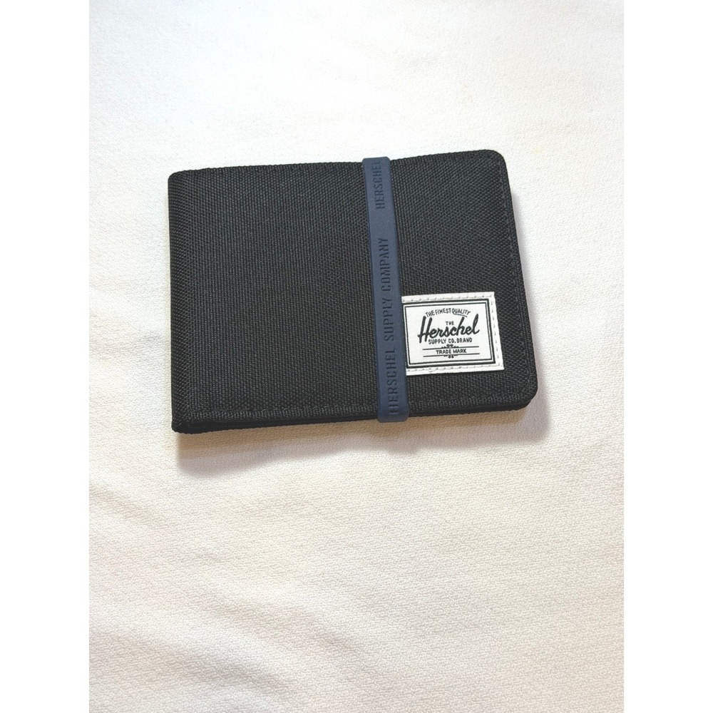 Herschel Supply Co. Charlie Cardholder Mens OS Black NEW Bifold Canvas